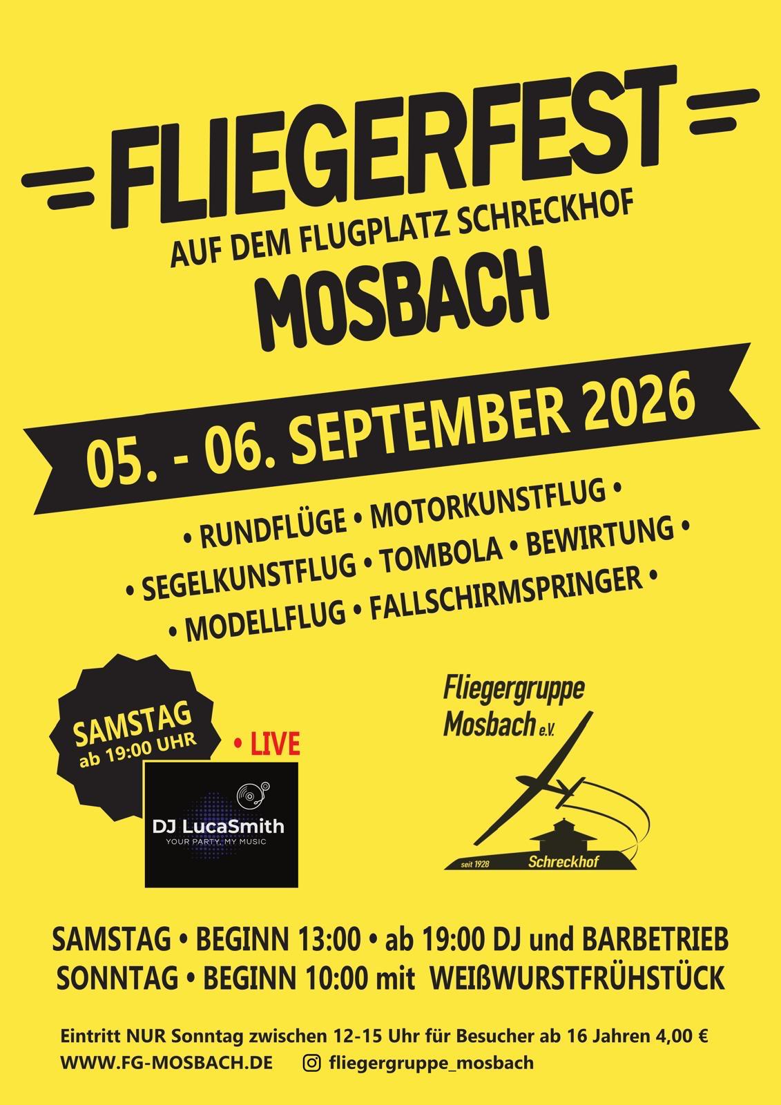 Fliegerfest 2026 Flyer